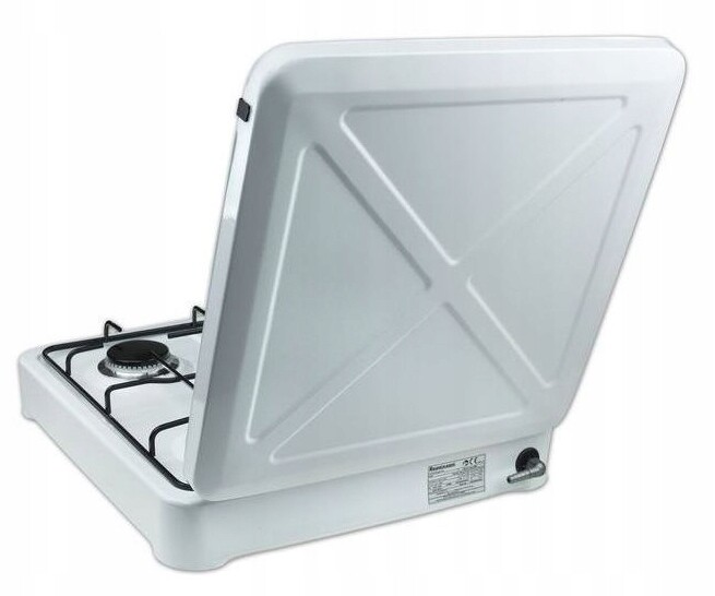 Plynový Vařič 4 Hořáky Volně Stojící Nastavitelný Turistický, Bílý