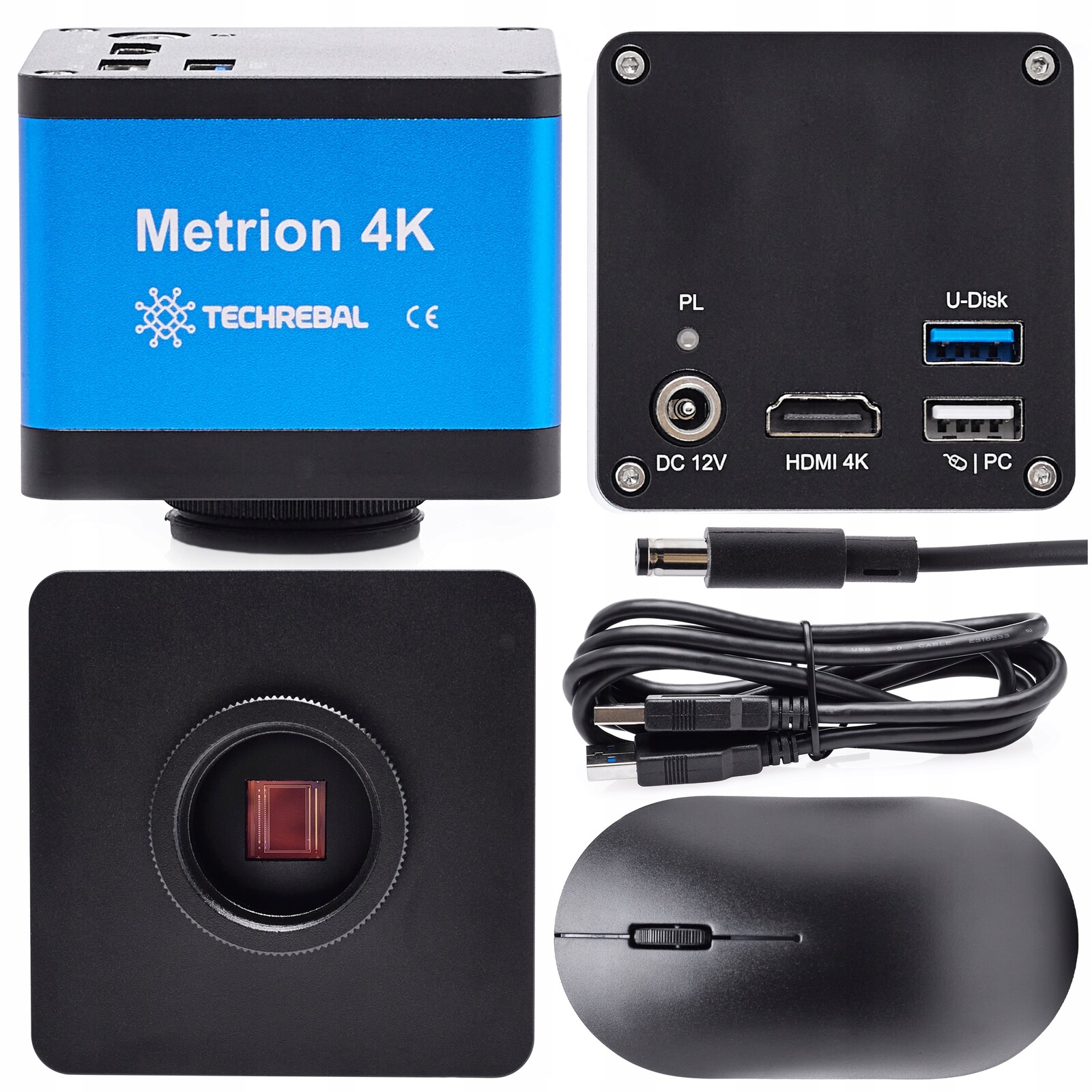 Kamera Pro Mikroskop senzor Sony Cmos 8MP 4K 60 Fps s měřením Hdmi Usb