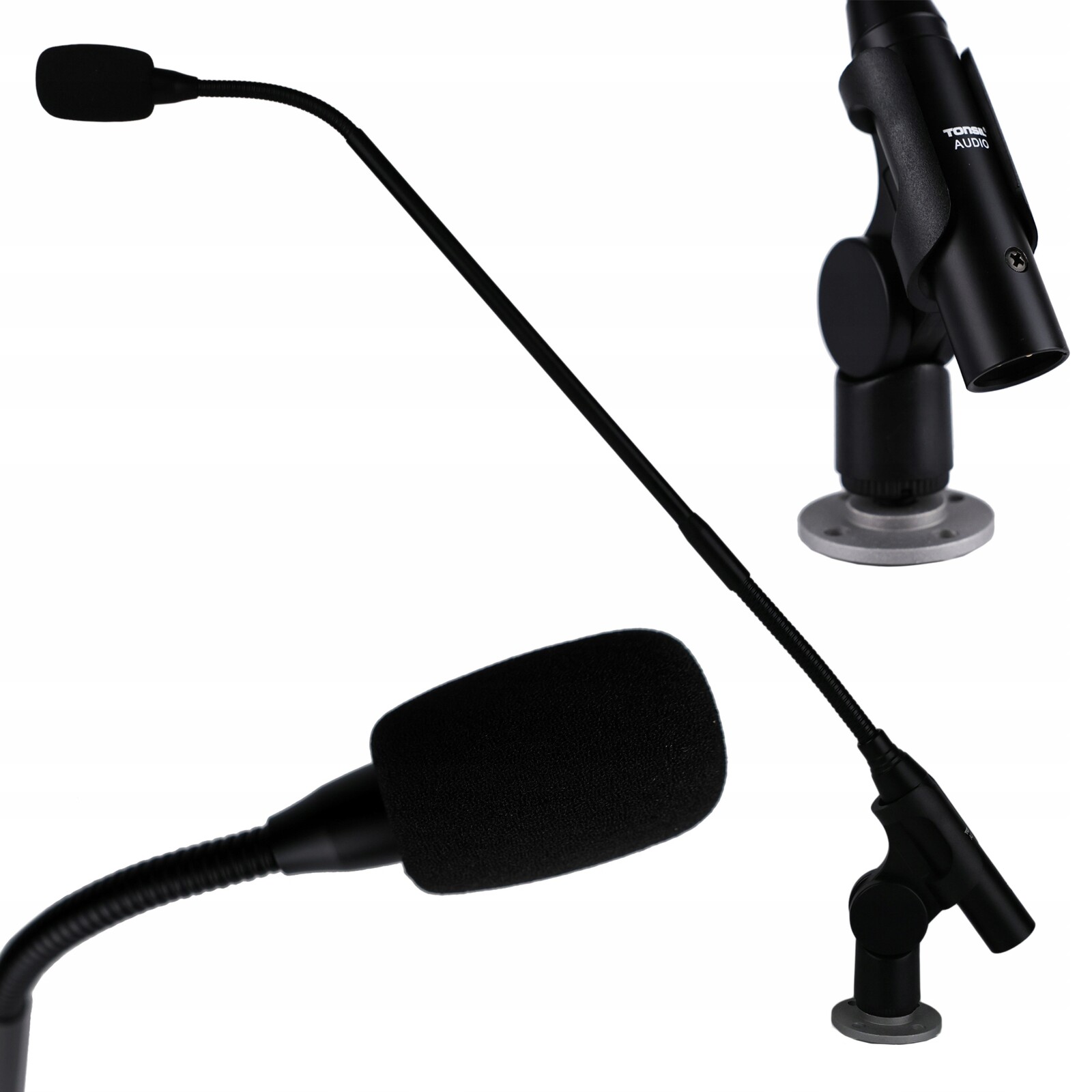 Konferenční kondenzátorový mikrofon Tonsil G06 – 435 mm (husí krk)