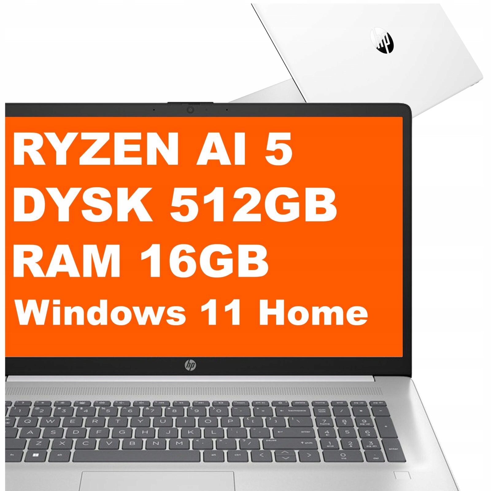 Notebook Hp OmniBook 5 Ai 16-ag Ryzen Ai 5 16GB 512GB Radeon 2k Win11 Stříbrný