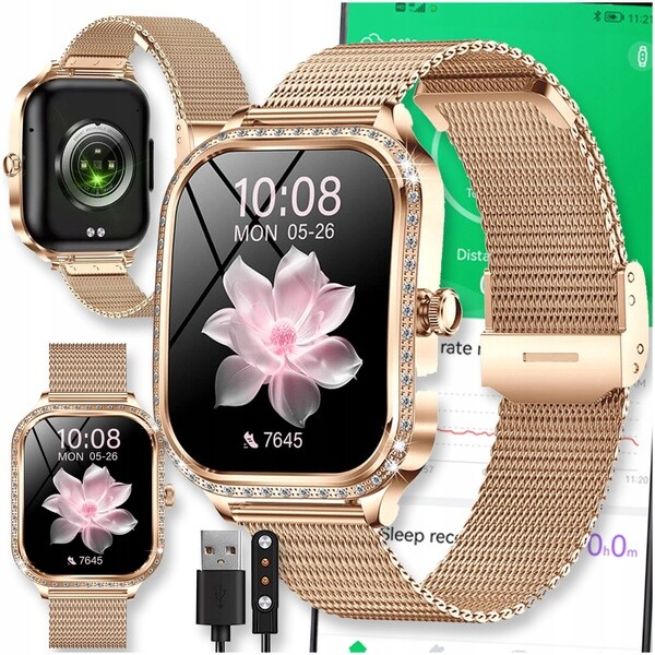 Chytré Hodinky Dámské Hodinky Amoled Hovory Pro Menu Sportovní Pl Voděodolné