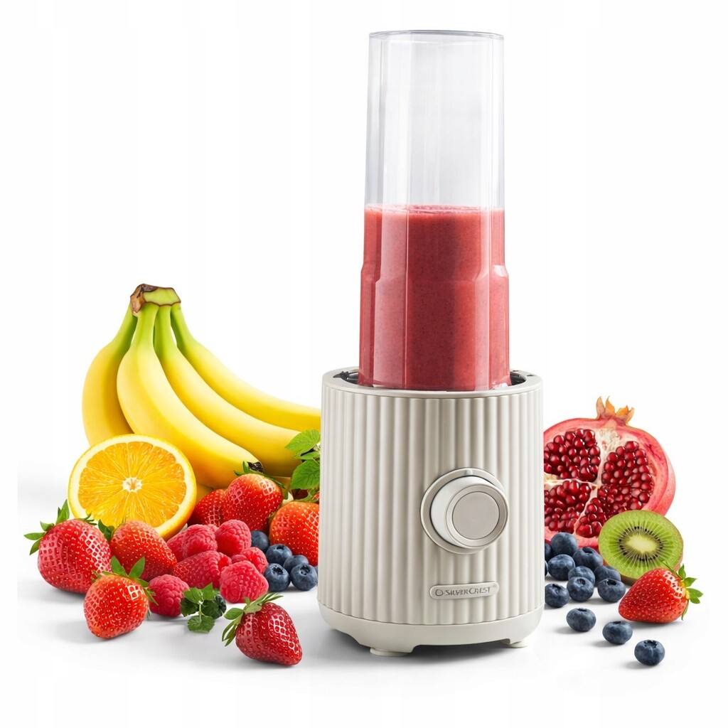 SilverCrest Blender Smoothie 300W To Go Hrnek 0,6L Zdravé koktejly-vitamíny