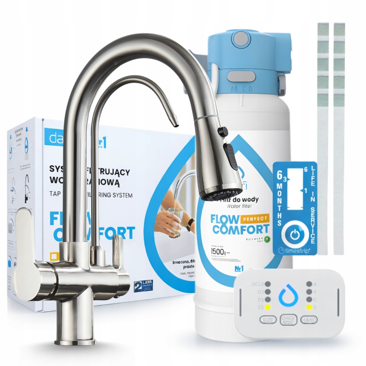 Filtr Pod Dřez Dafi Flow Control D-1 A Kohoutek Na Vodní Filtr Kuchyňský Stojící