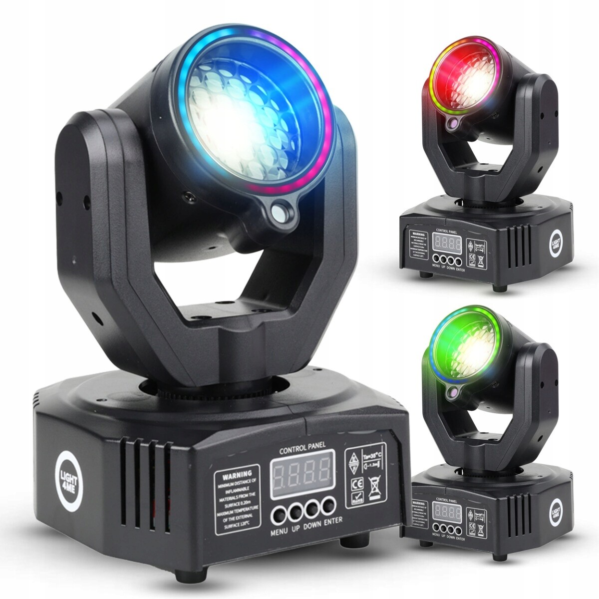 Pohyblivá Hlava Fx Led DMX gobo beam ring laser zelený 50mW dálkové ovládání