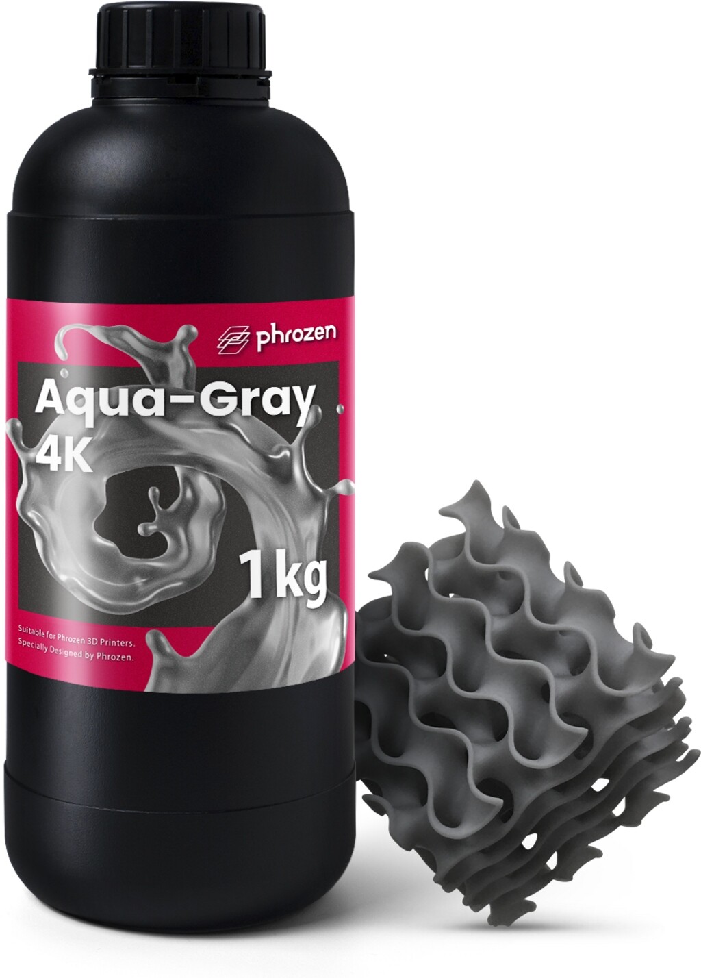 Šedá pryskyřice Aqua Resin Grey 4K, 1 000 g