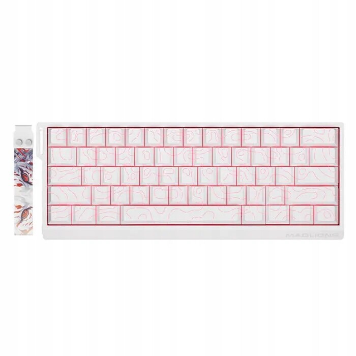 Magnetická mechanická klávesnice Madlion Mad60HE Pro Bílá 8000 Hz