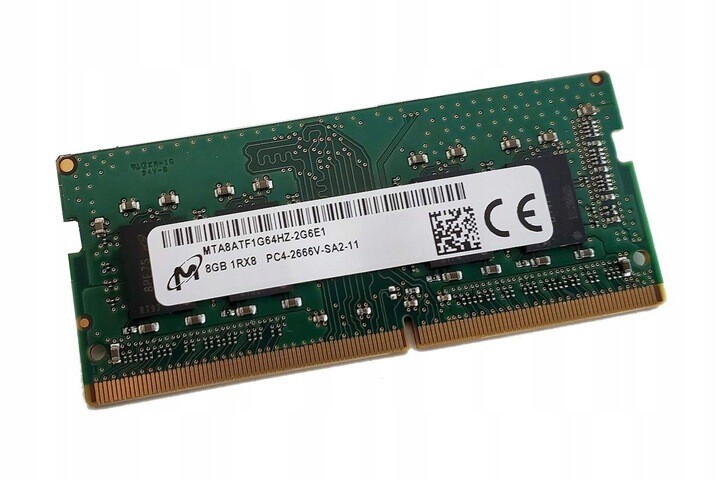 paměť Ram 8 Gb DDR4 Micron 2666 MHz 1.20 V PC4-2666 V MTA8ATF1G64HZ-2G6E1