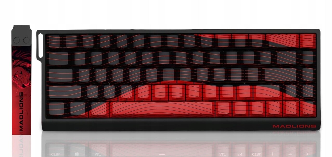 Magnetická mechanická klávesnice Madlion Mad68 R Red R 8000 Hz