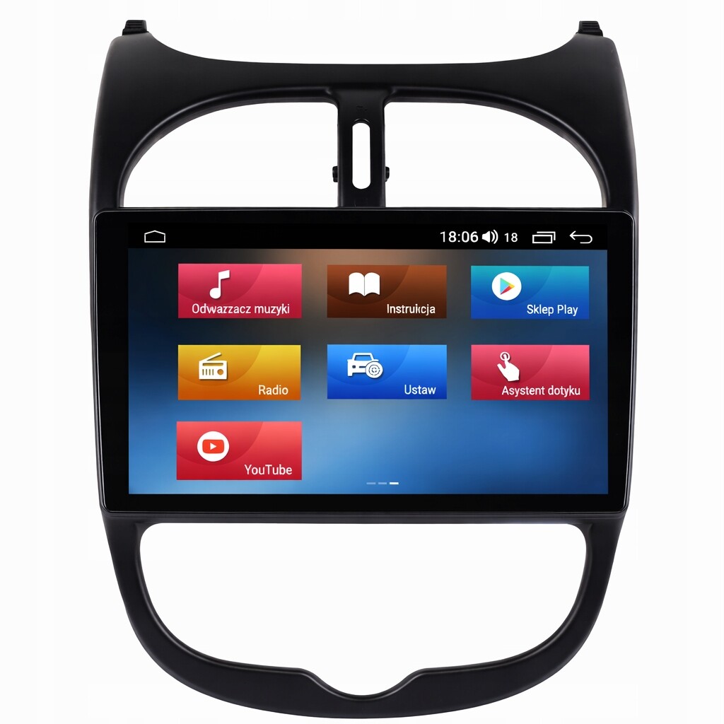 Gps Navigace S Rádiem Peugeot 206/CC/SW Android Auto