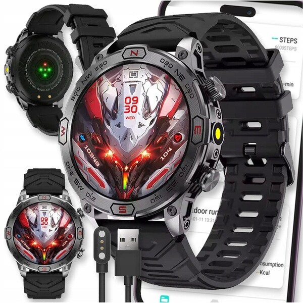 Chytré Hodinky Černé Dámské Amoled Hovory Pro Menu Sportovní Ultra Pl