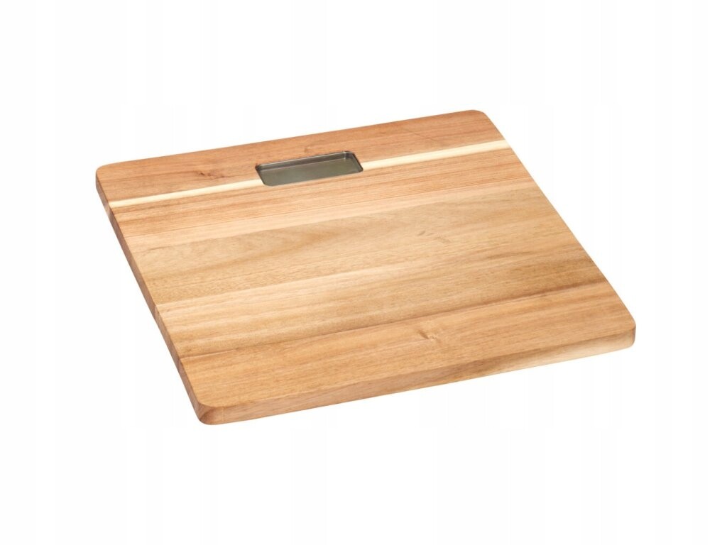 Koupelnová váha, 30 x 30 x 3,2 cm, akáciové dřevo