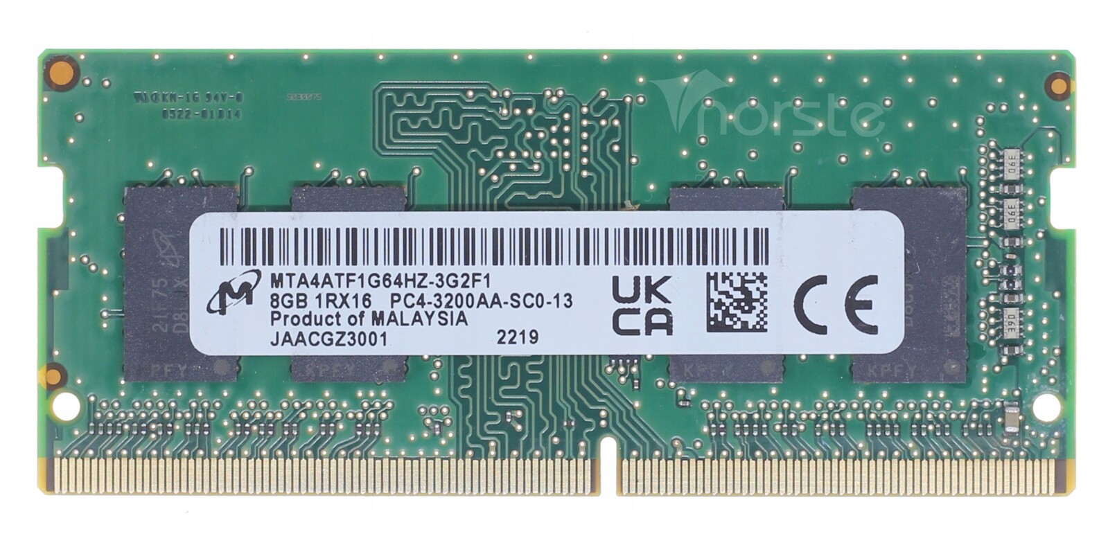 paměť Ram 8 Gb DDR4 Micron 3200 MHz 1.20 V PC4-3200AA MTA4ATF1G64HZ-3G2F1