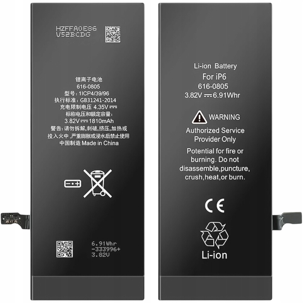 Baterie pro telefon Apple iPhone 6 1810 mAh