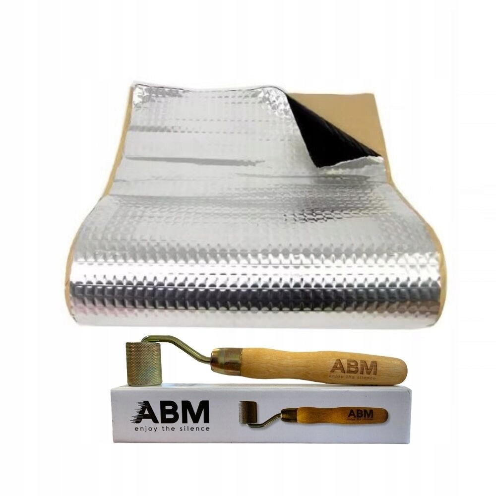 Odhlučňovací podložka Butyl Professional Abm 2.0 mm 2 m2 montážní váleček Set