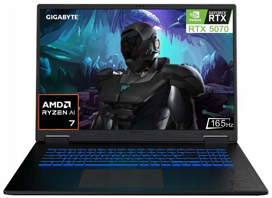 Notebook Gigabyte A18 18'' Wqxga 165Hz Ryzen 7 260 16GB SSD512 Rtx 5070 W11