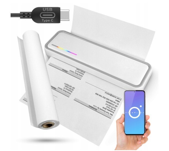 Přenosná Termální Tiskárna Formátu A4 X9 Pro Dokumenty, Fotografie, Štítky, Tetování