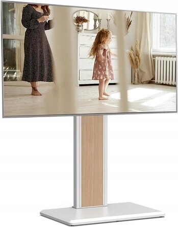 Fitueyes F02W1443N Nízký stojan pod televizor, 32-65 palců, dub, bílý