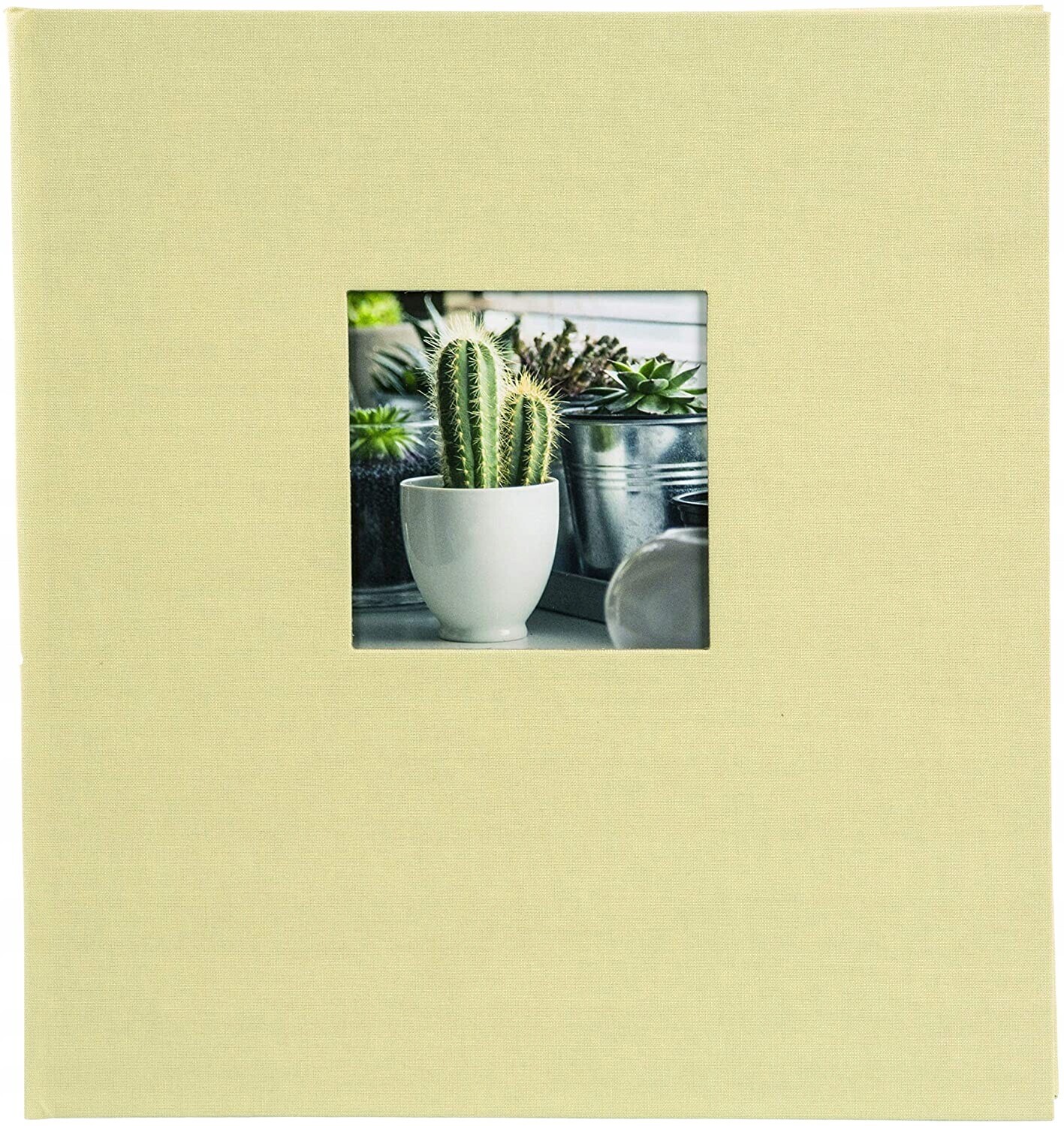 Tradiční album na vlepované fotografie s 60 stranami a okénkem goldbuch, zelené