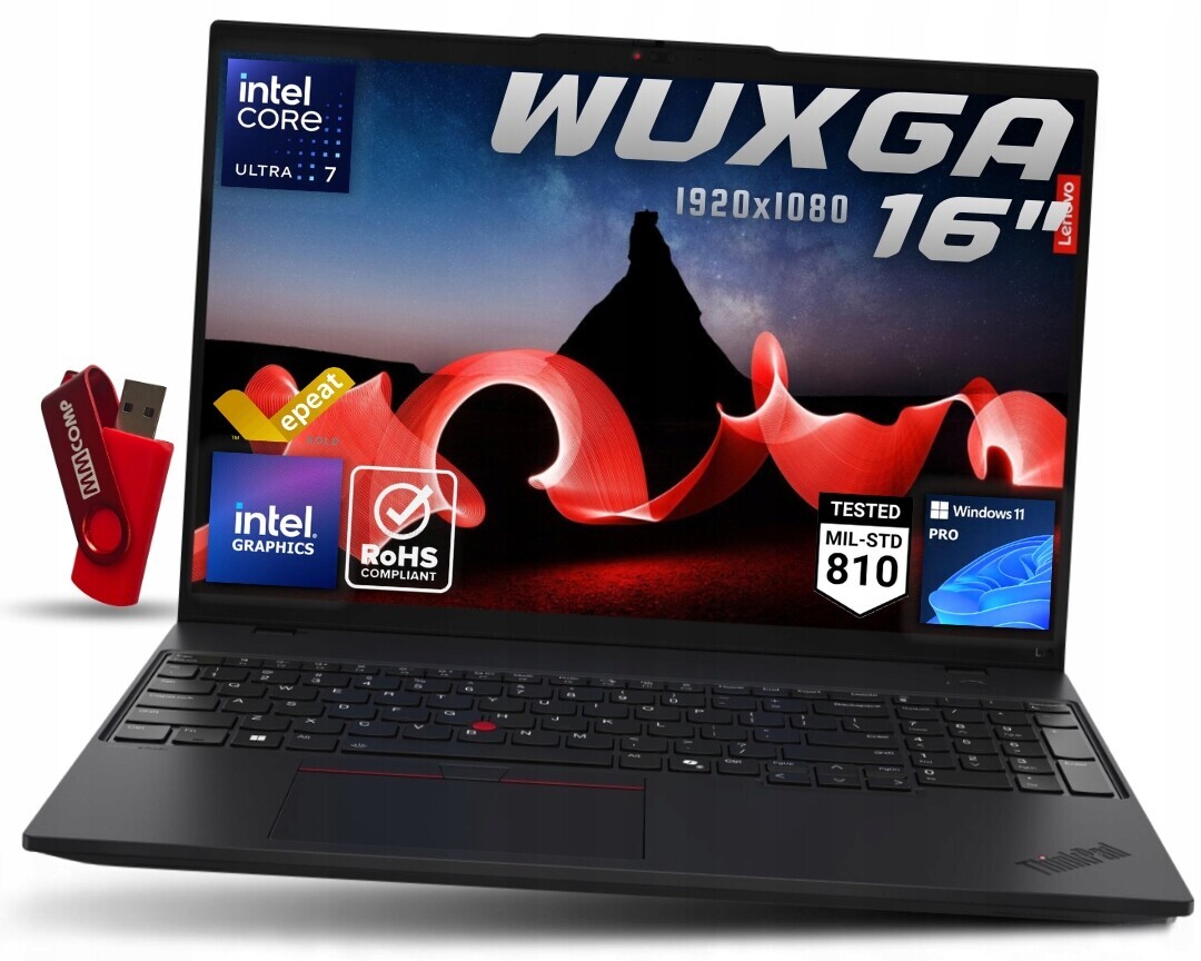 Notebook Lenovo ThinkPad L16 G1 U7 32GB 4TB Ssd Wuxga Ips Pro Práci I Kancelář