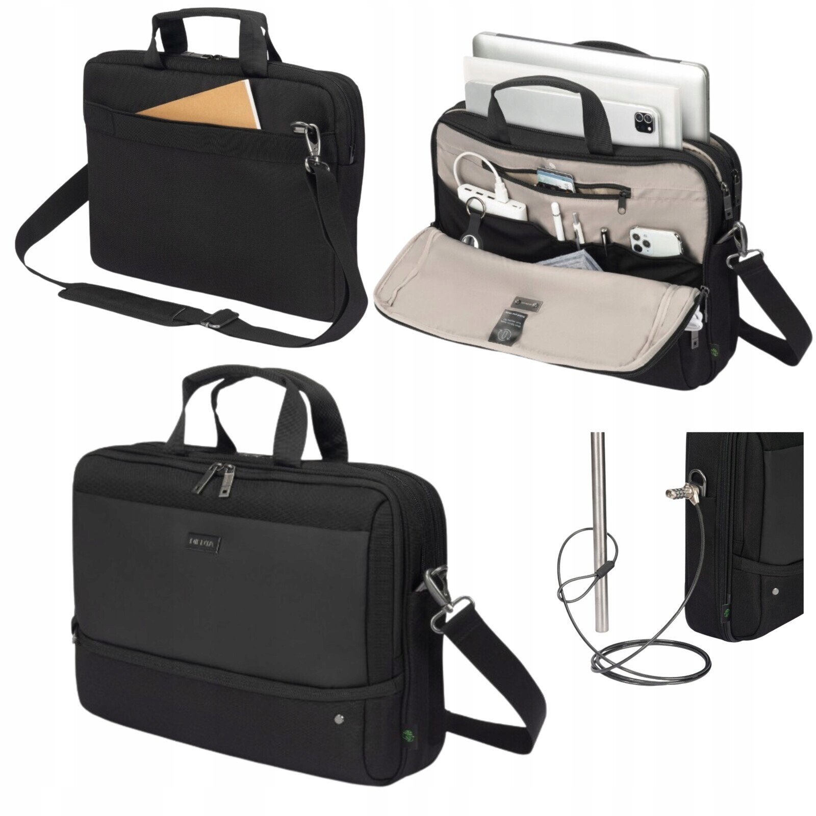 Obchodní taška na notebook 12 13.1 14 Top Traveller Dicota Černá, odolná