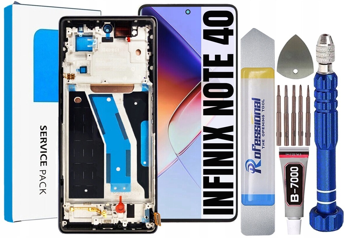 Displej Pro Infinix Note 40 X6853 Originální Obrazovka Rámeček