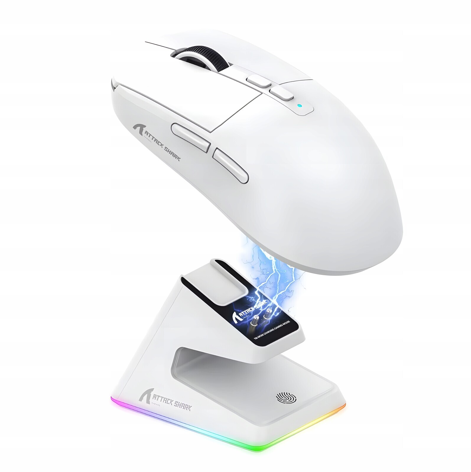 Bezdrátová myš Attack Shark X6 Bílá Grip Tape