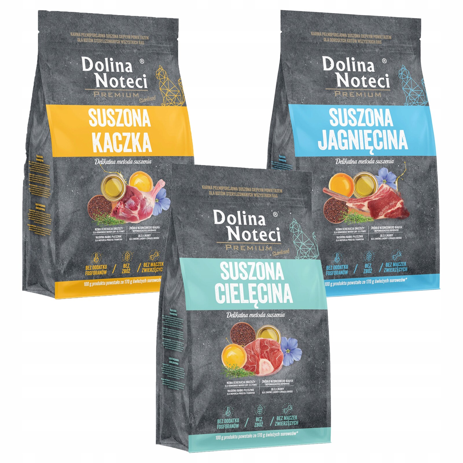 Dolina Noteci Premium krmivo pro kočky Mix chutí 3 x 2 kg
