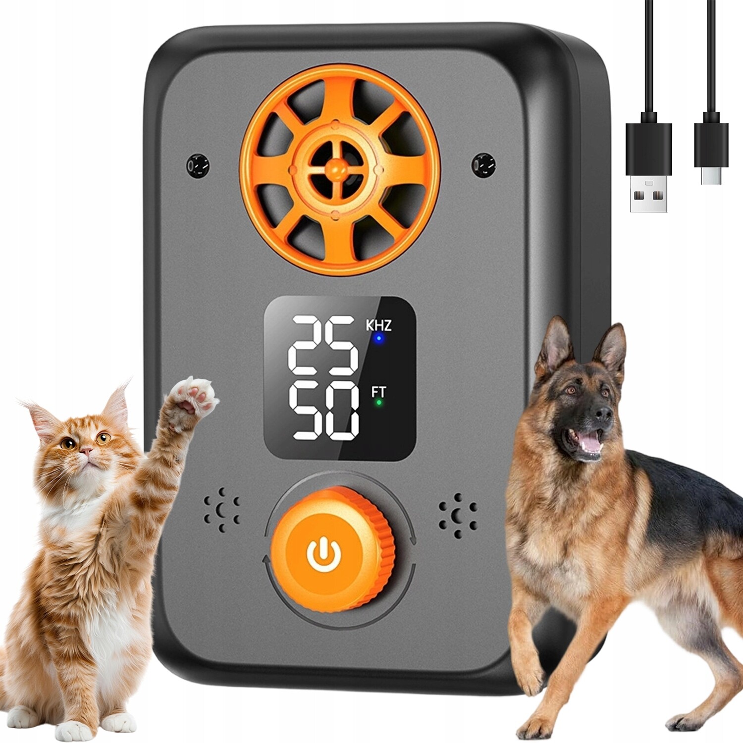 Antištěkač Pro Psa S Regulací Dosahu A Led Displejem, Černý