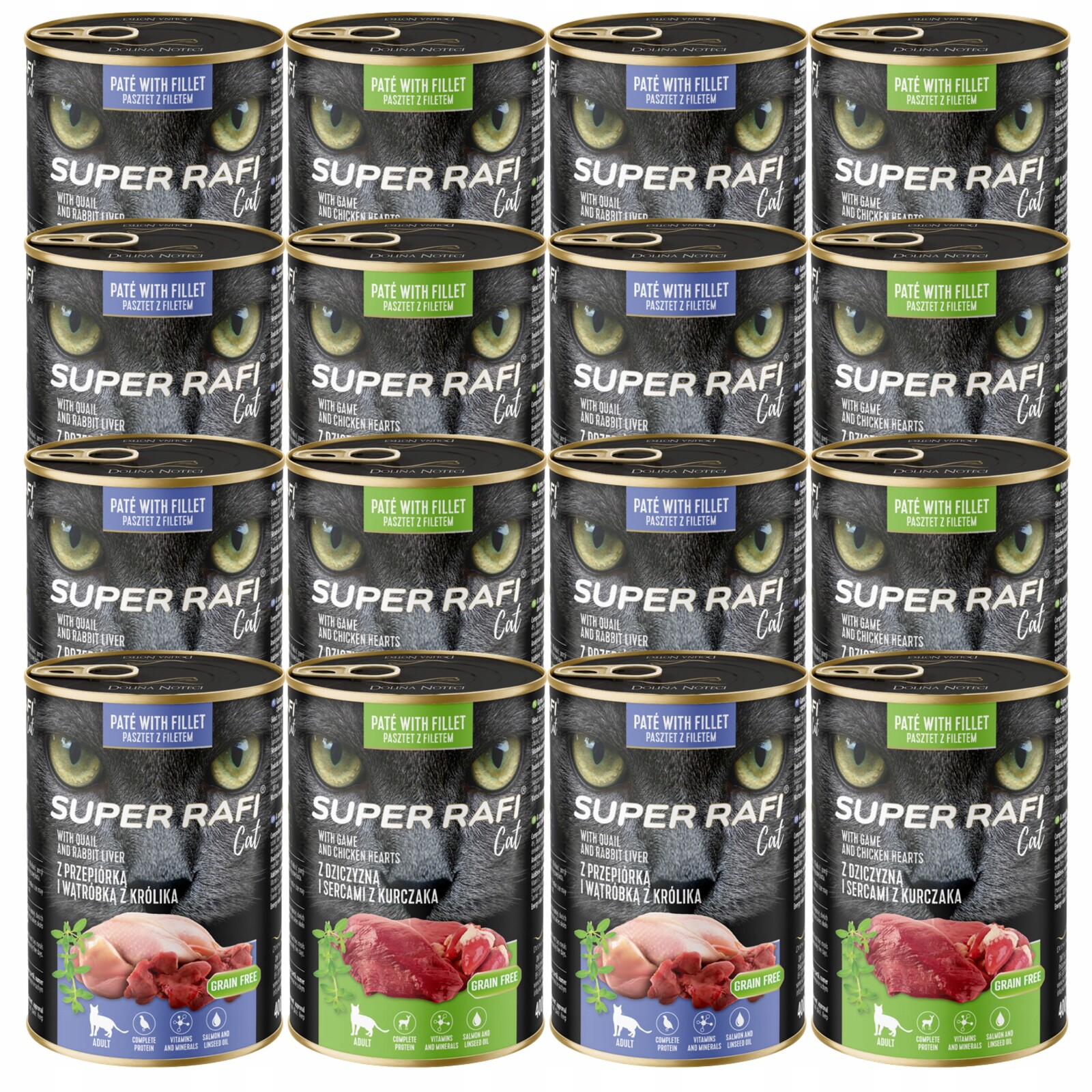 Rafi Cat krmivo pro kočky mix chutí 16 x 400 g