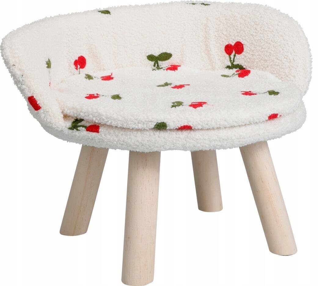 Luxusní křeslo pro kočky a psa – Pelíšek Teddy ve Višně 36 cm