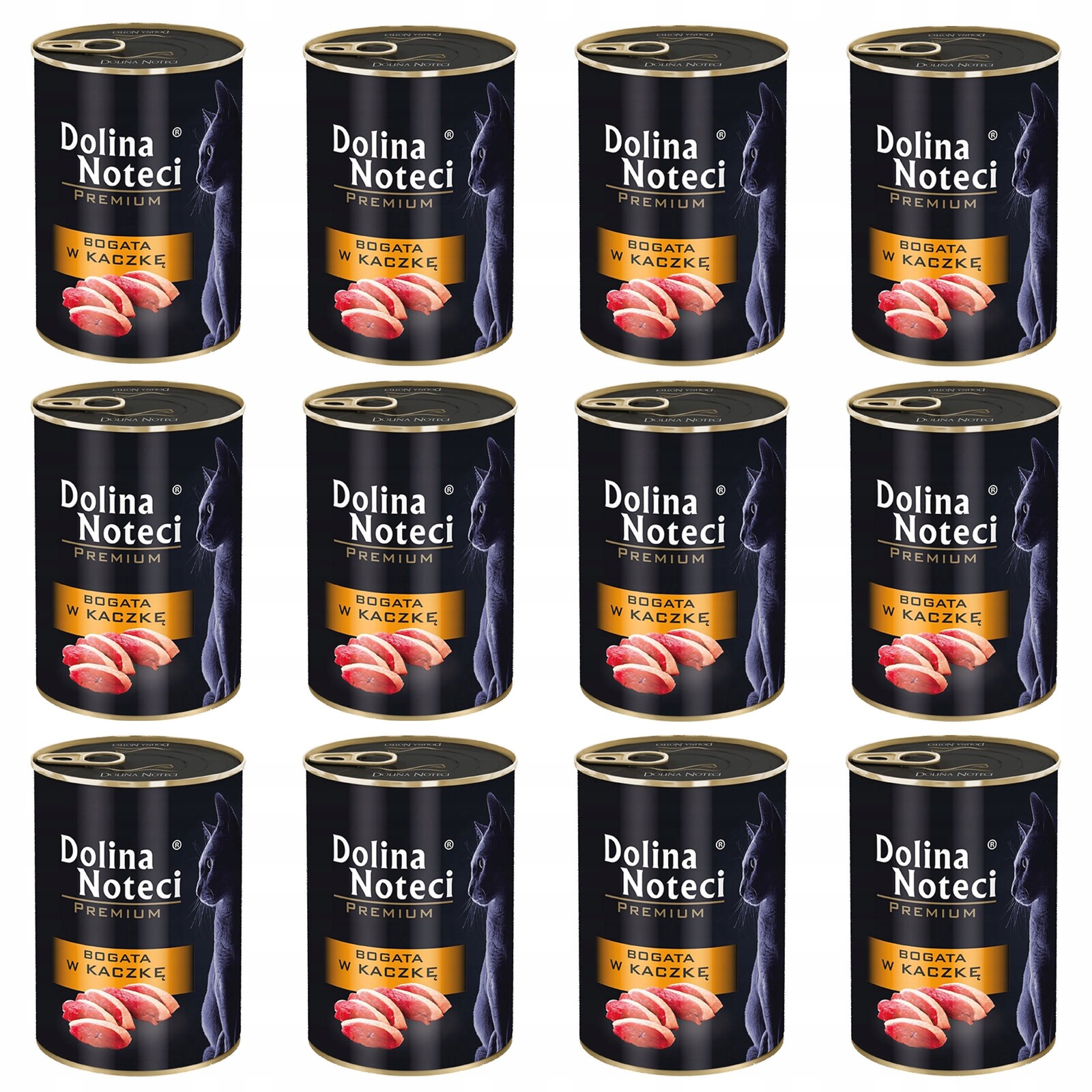 Dolina Noteci Premium Krmivo mokré pro kočky Kachna 12 x 400 g bez obilovin