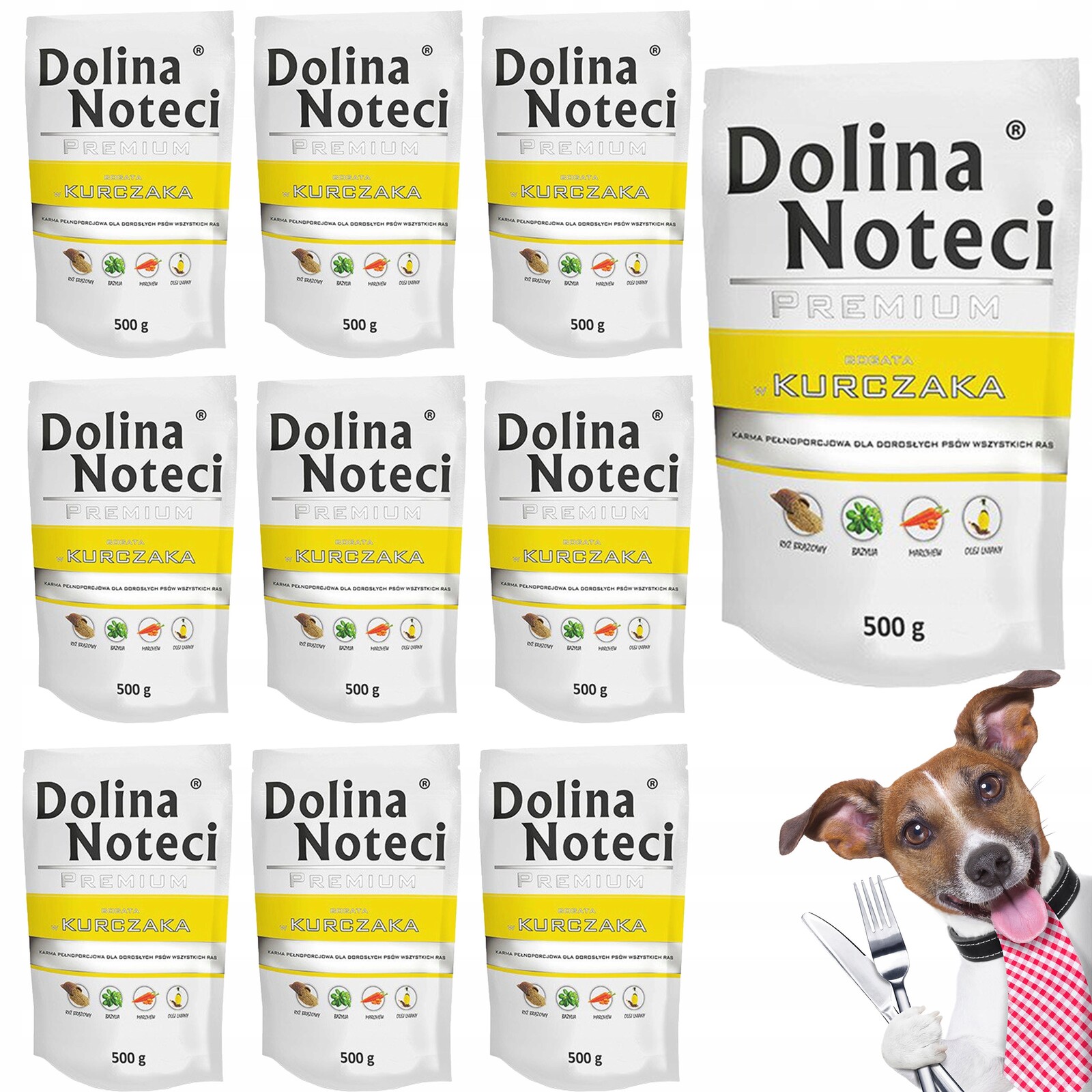 Dolina Noteci Premium Krmivo pro psa Kuře 10 x 500 g
