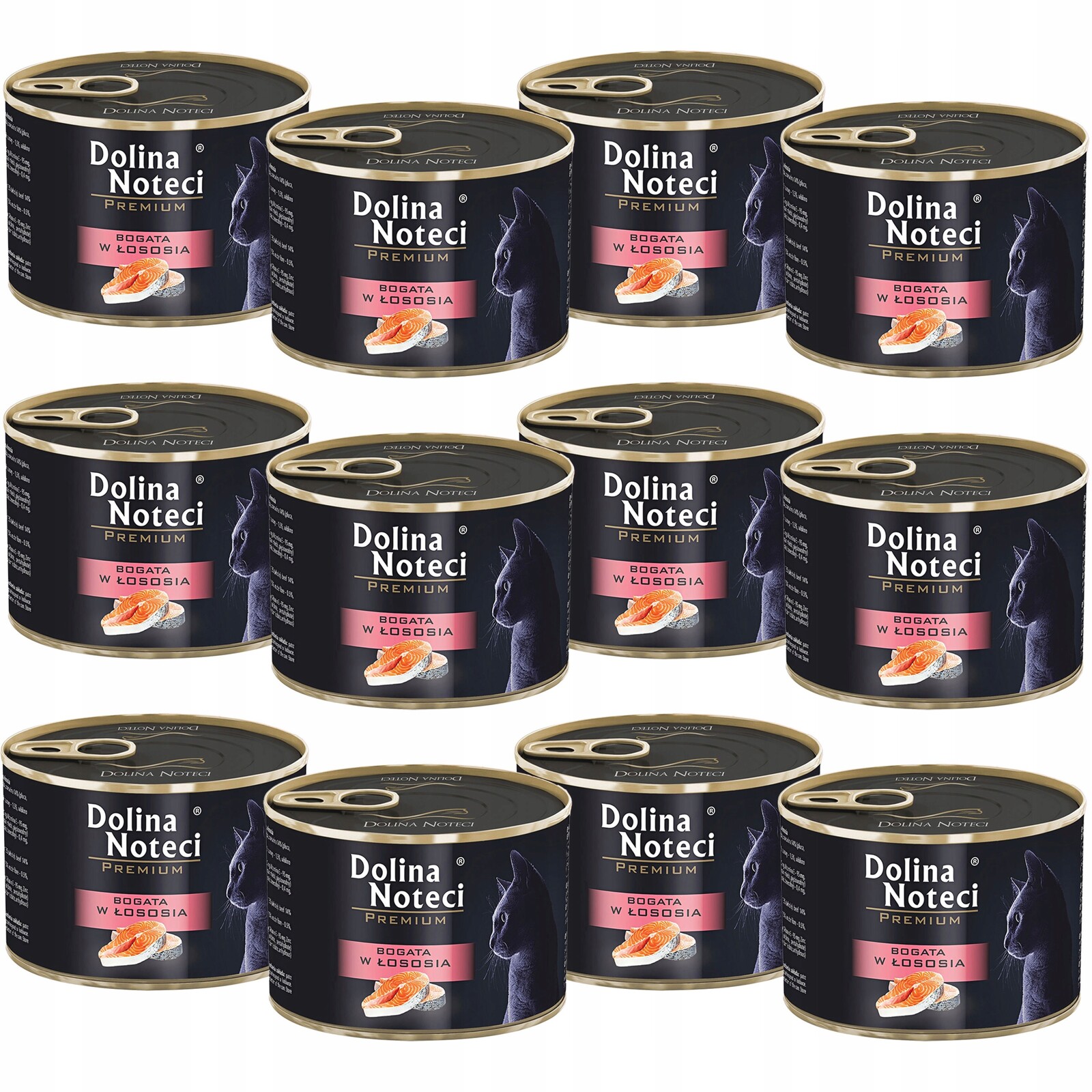 Dolina Noteci Premium Krmivo pro kočky losos 12x185g