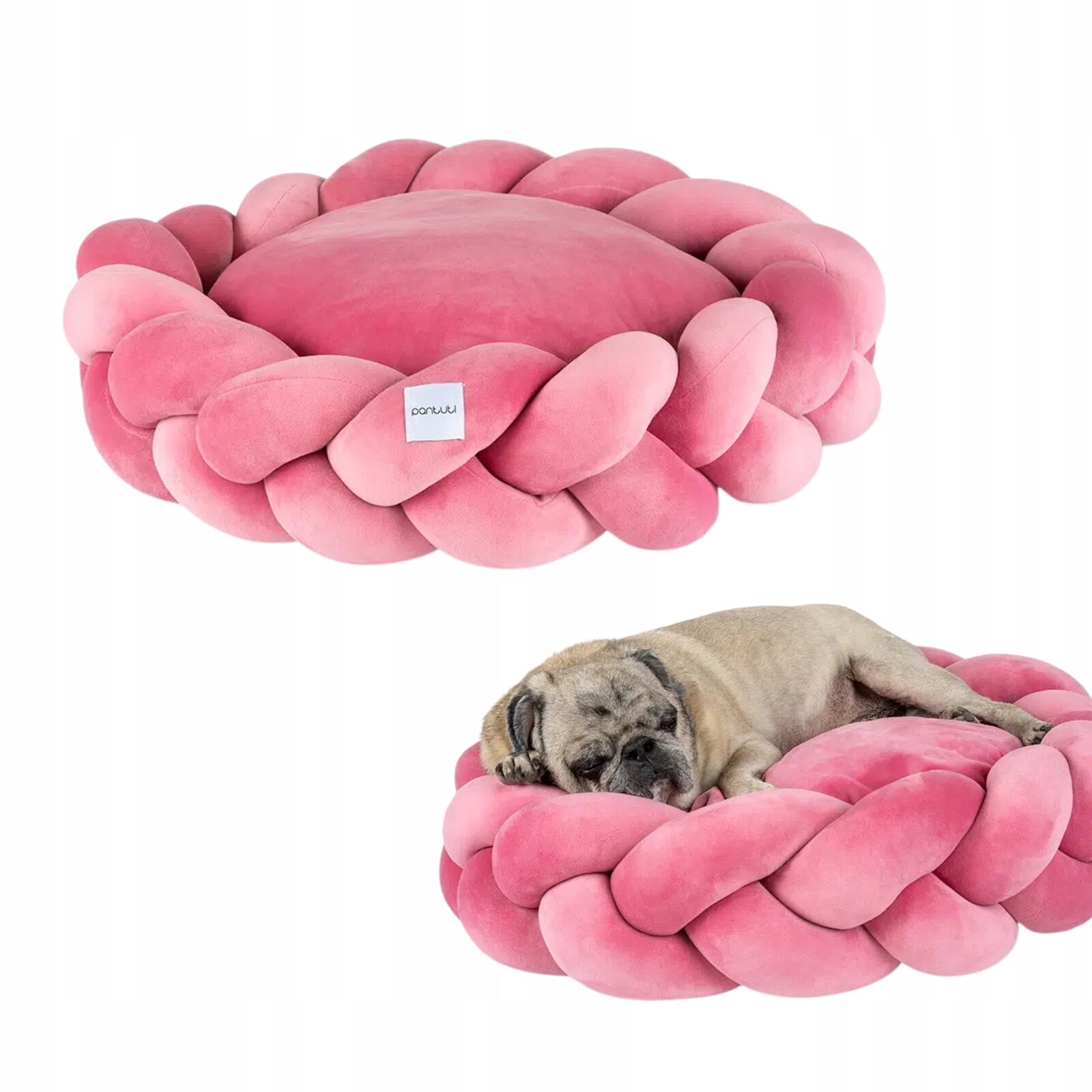 Elegantní pelíšek pro psa Elżbieta růžová barva #100 L