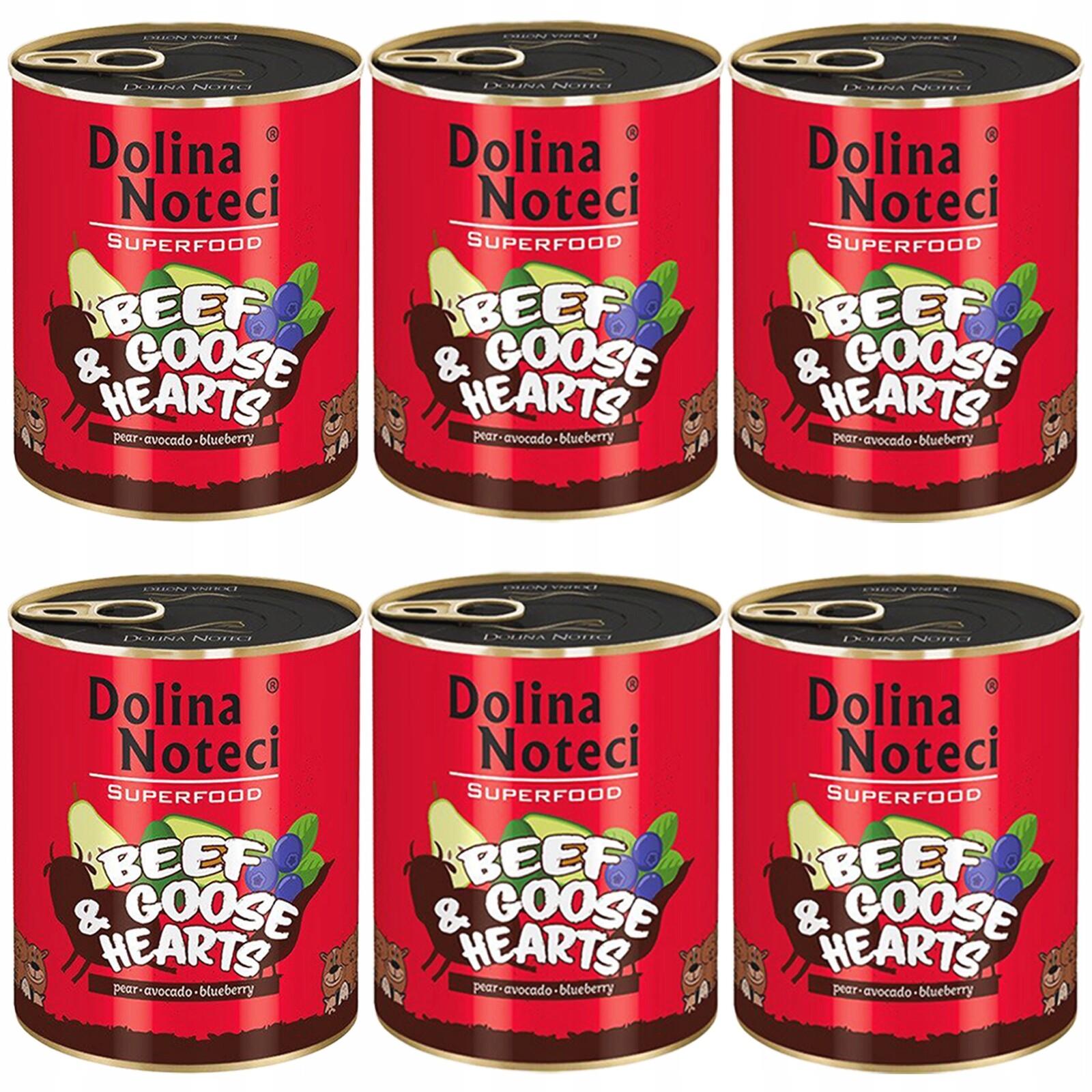 Dolina Noteci Superfood Krmivo mokré pro psa Hovězí maso 800 g x 6 g