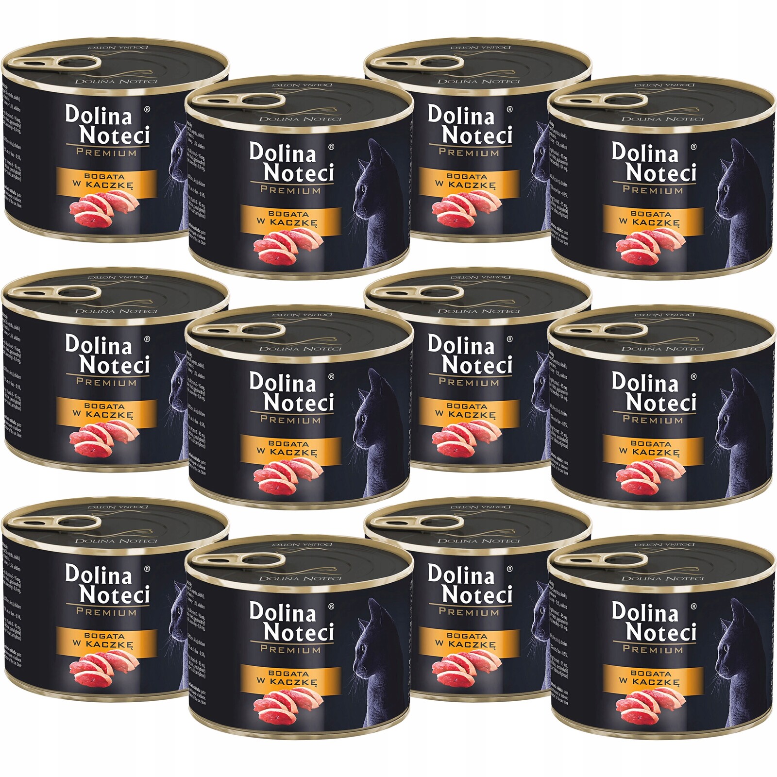 Dolina Noteci Premium Krmivo mokré pro kočky kachna 12 x 185 g bez obilovin