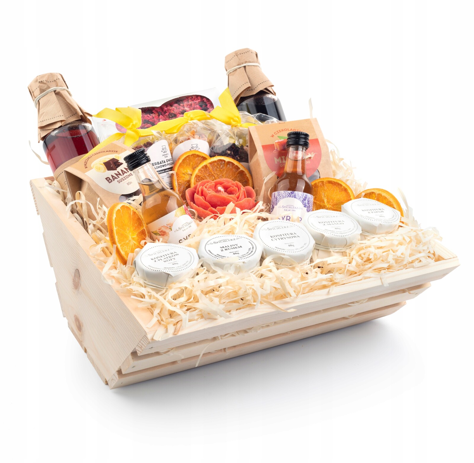 Dárkový koš Sladkosti čaj Narozeninový Set dárek k výročí pro maminku