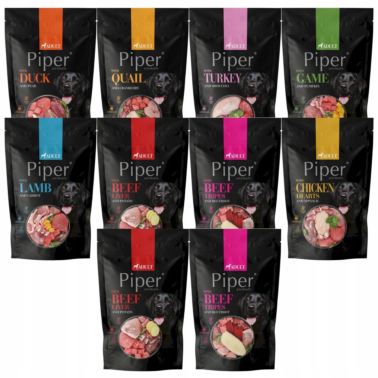 Piper Krmivo mokré pro psa Dolina Noteci Mix Chutí 10 x 500 g