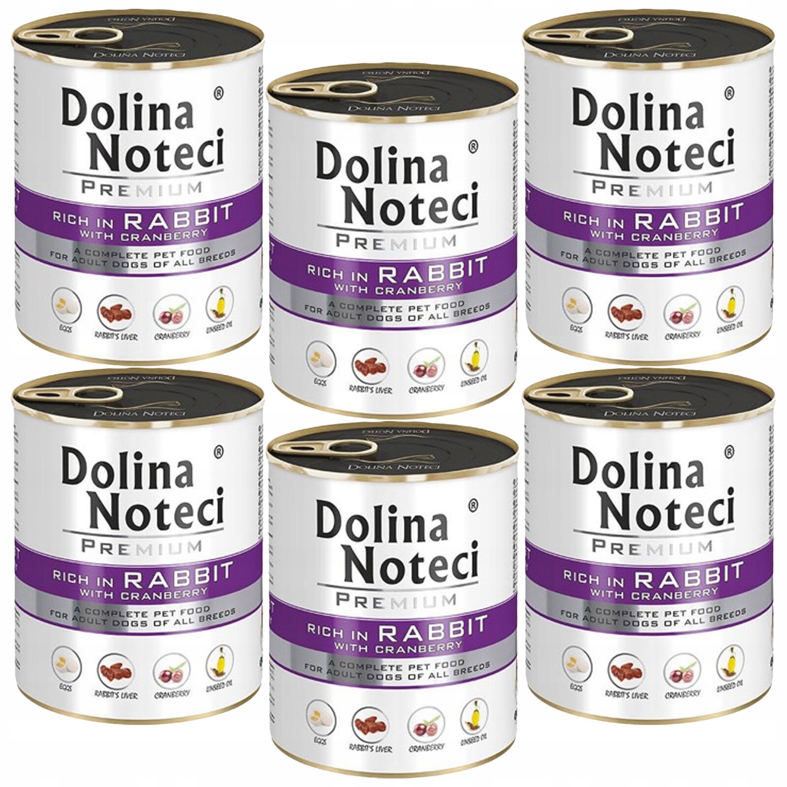 Dolina Noteci Premium Krmivo pro psy Králík 6 x 800 g bez obilovin, zdravé