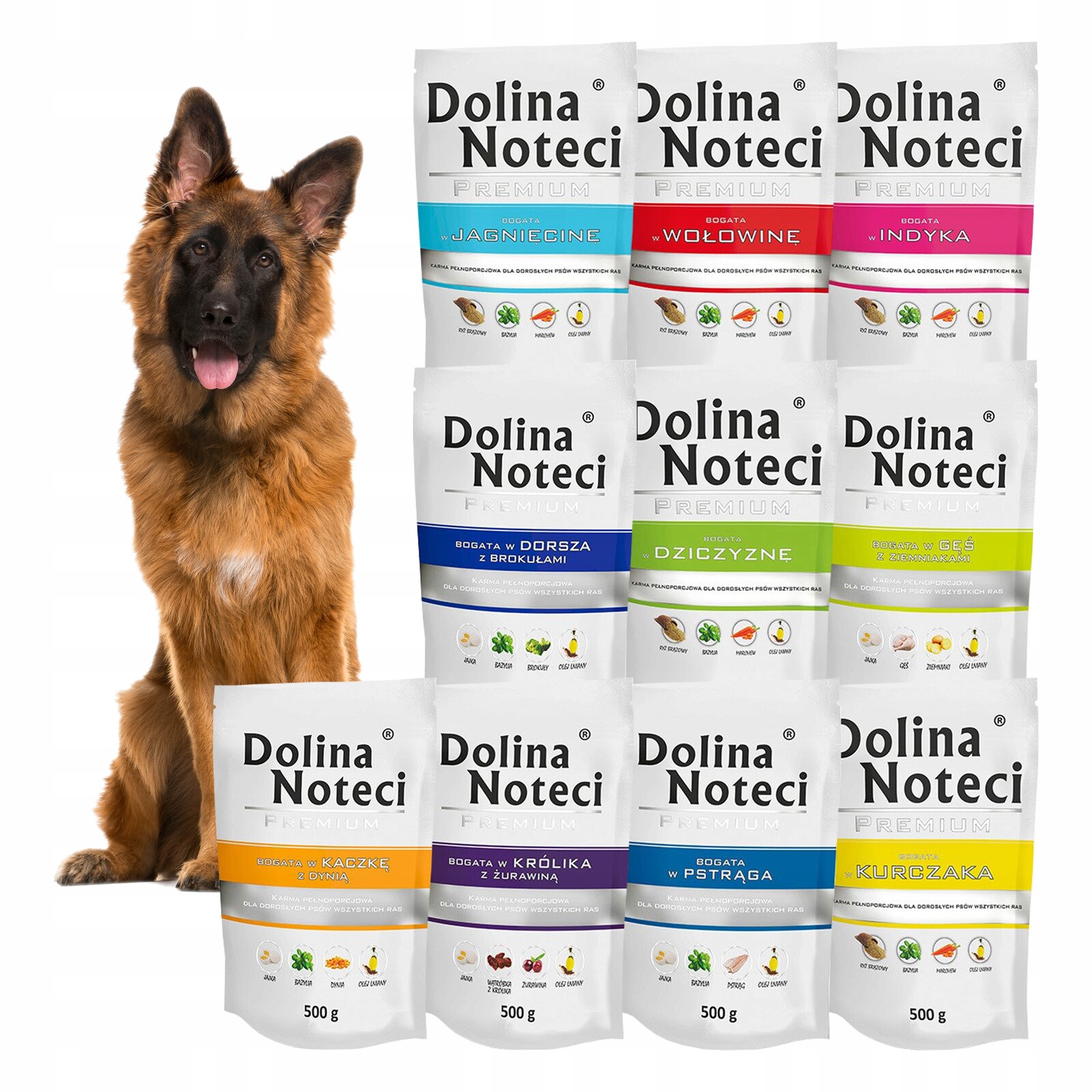 Dolina Noteci Premium Krmivo pro psy MIX 10 x 500 g