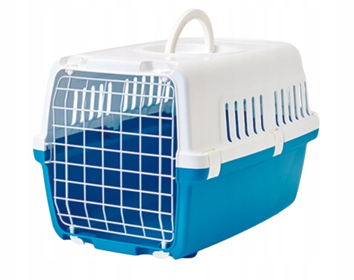 Savic Přepravka Zephos 1 modrý kovové dveře /48x32x30 cm