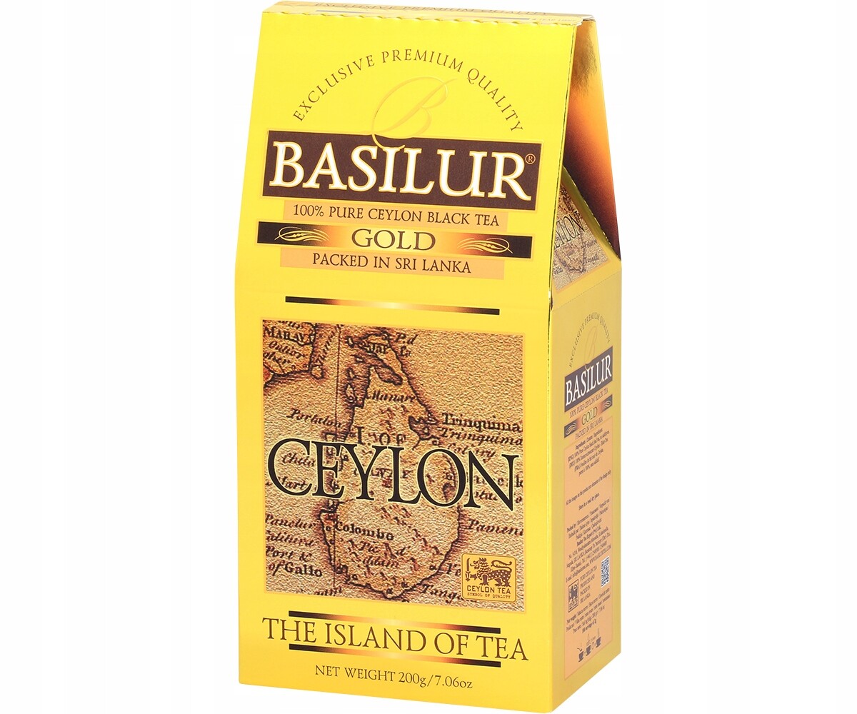 Čaj Černý cejlonský BOP1 listový Velké Balení Basilur 200 g