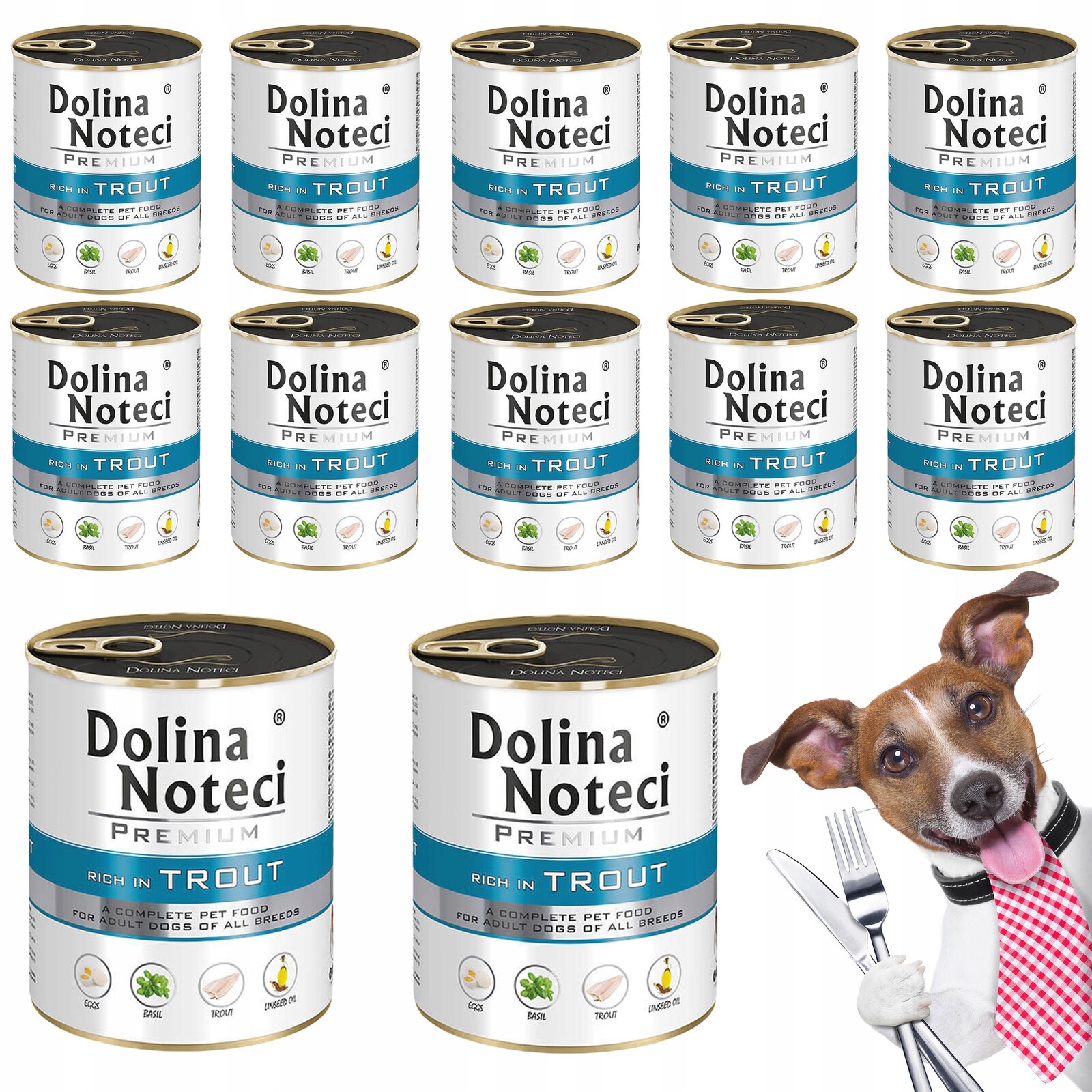 Dolina Noteci Premium Krmivo pro psy Pstruh 12 x 800 g
