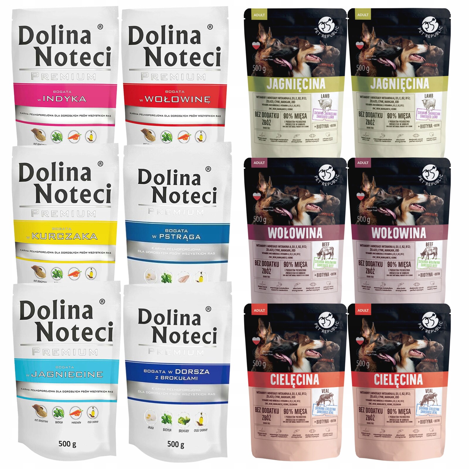 Dolina Noteci Pet Republic krmivo pro psy Mix Chutí 12 x 500 g