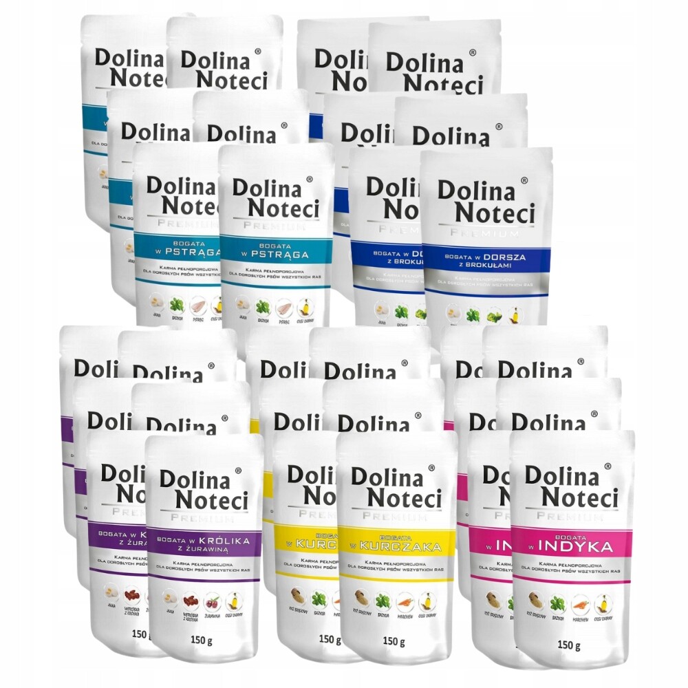 Dolina Noteci Premium MIX Chutí vlhké krmivo pro psy 30x150 g