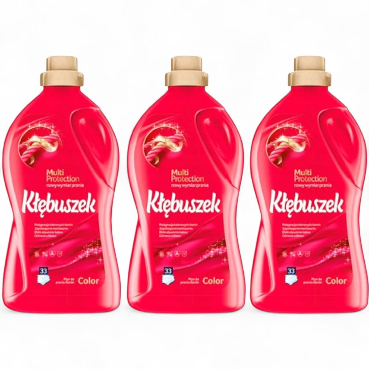 Kłębuszek Color Tekutý prací prostředek na barevné prádlo 3 x 1,82 l