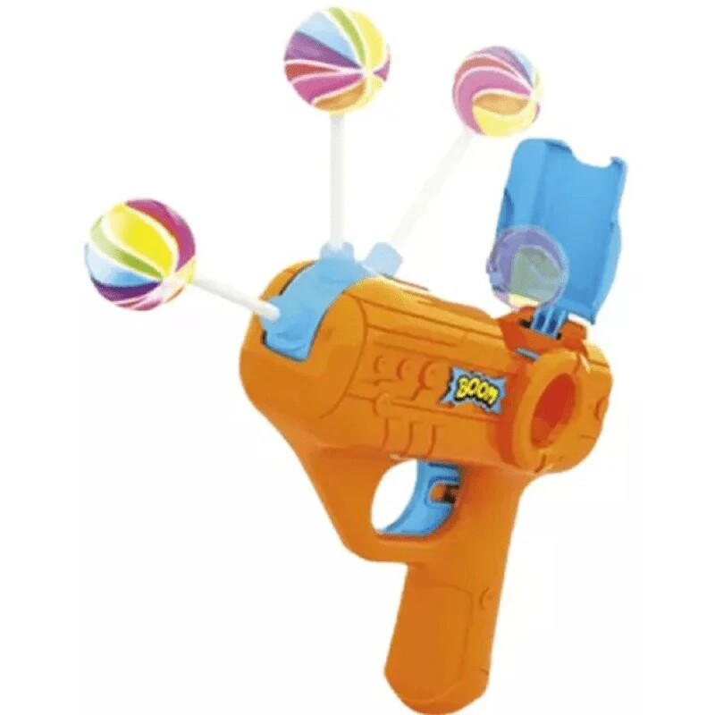 Johny Bee Pocket Gun Hračka Pistole s lízátkem 5g 16 kusů