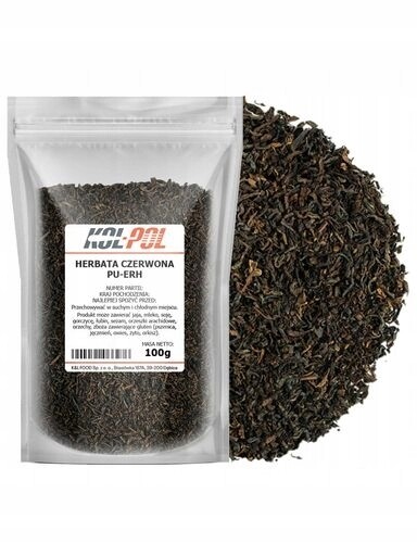 Čaj Červený Pu-erh 100g Listový přírodní aromatická kvalita Kol-Pol