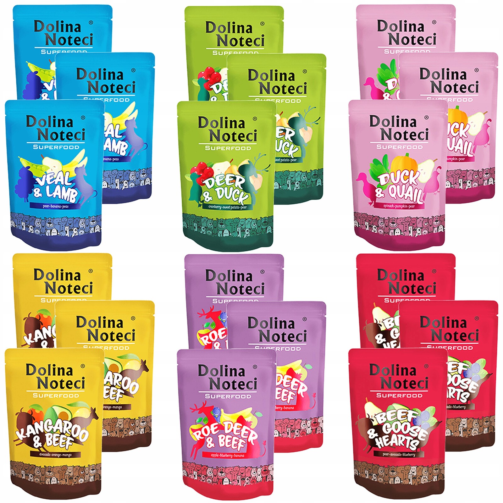 Dolina Noteci Superfood Krmivo pro psy MIX 18 x 300 g