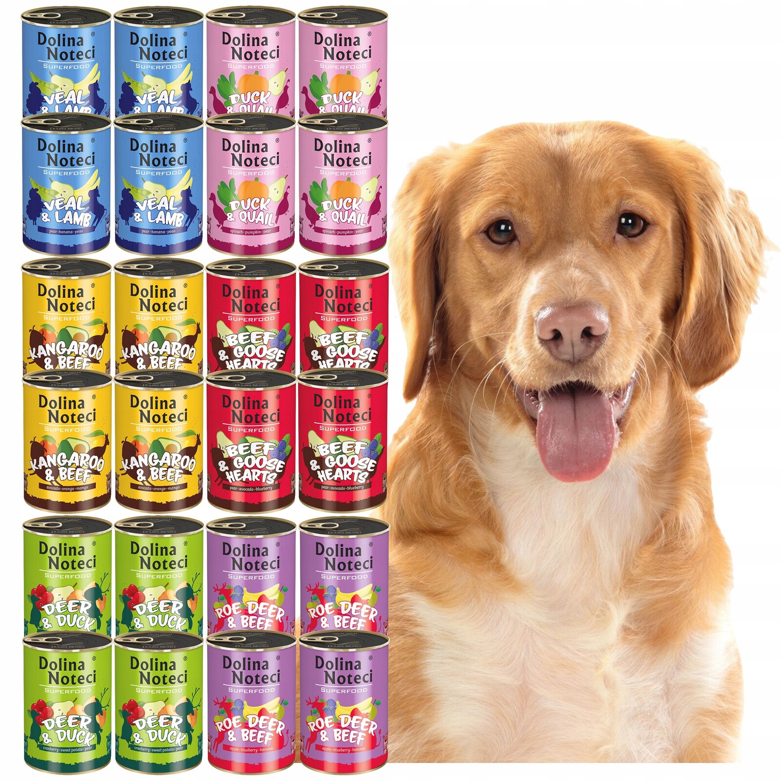 Dolina Noteci Superfood Krmivo mokré pro psa MIX 24 x 400 g